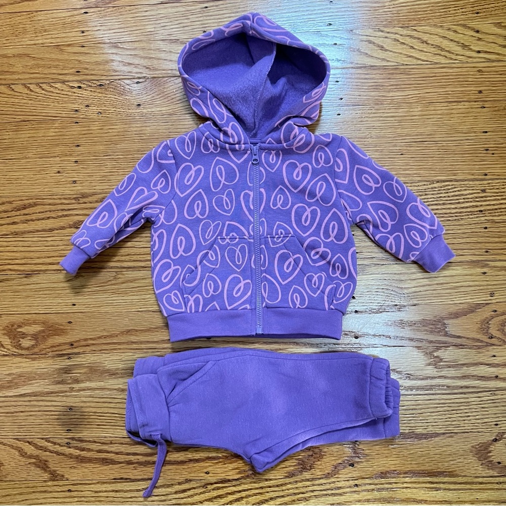 Size: 3M // Okie Dokie Fleece Sweatsuit // EUC